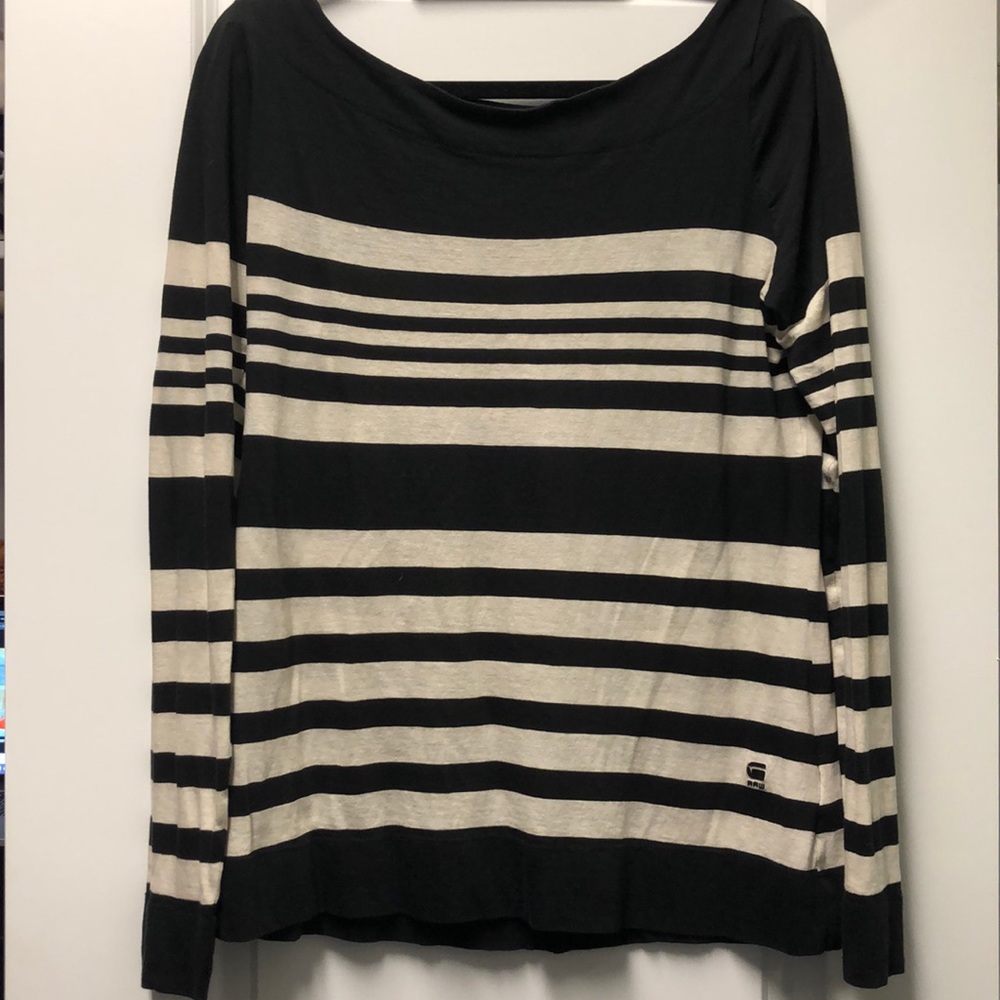 g-star women’s stripped top